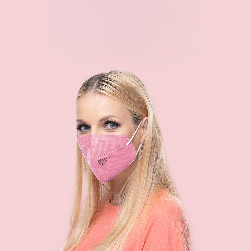 Single Use FFP2 NR Mask EN 149 (Pack of 25) Pink