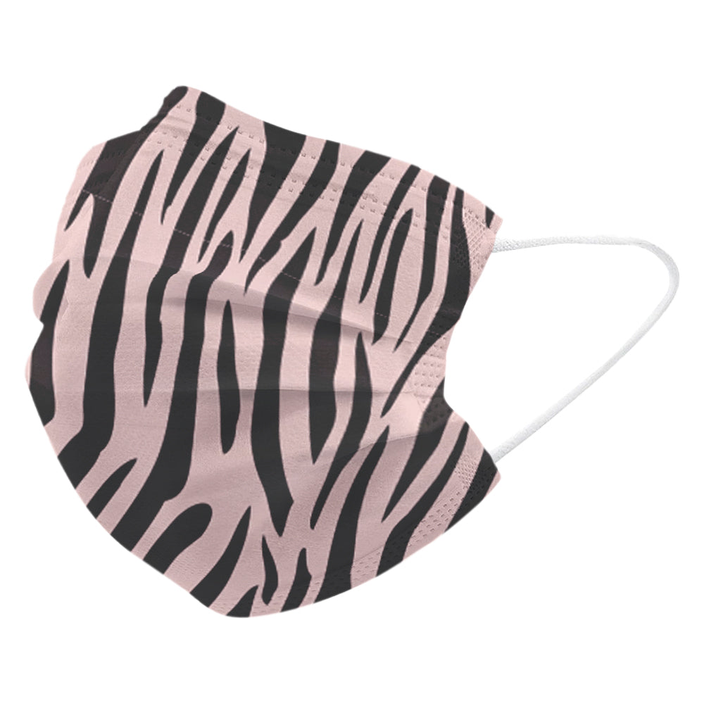 Single Use Surgical Face Mask EN 14683 (Pack of 5pcs) Pink Zebra